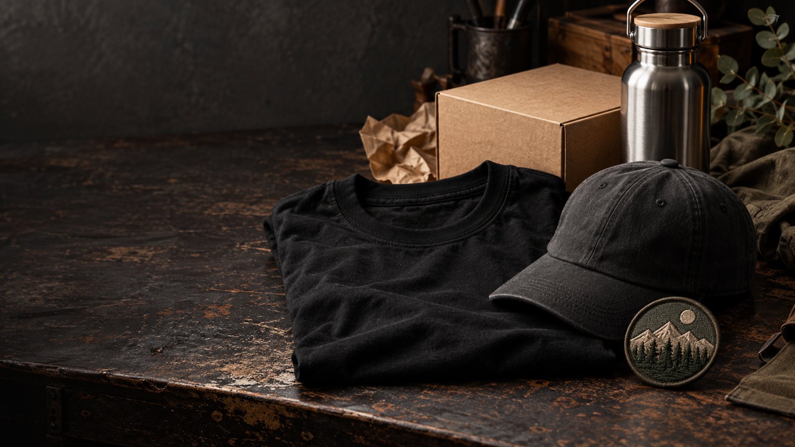Merchandise & merkproducten — conceptbeeld